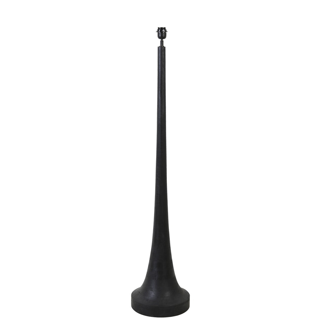 Jovany Wooden Floor Lamp - Matte Black Light & Living 1