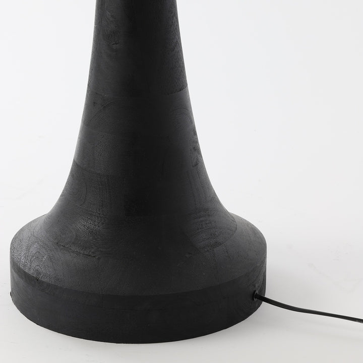 Jovany Wooden Floor Lamp - Matte Black Light & Living 4
