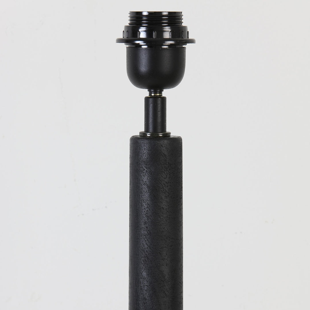 Jovany Wooden Floor Lamp - Matte Black Light & Living 6