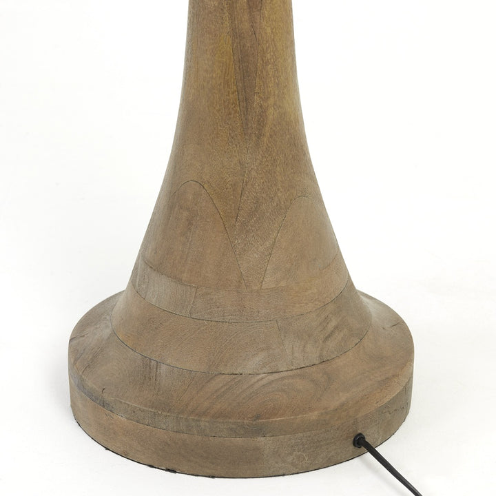 Jovany Wooden Floor Lamp - Matte Brown Light & Living 3
