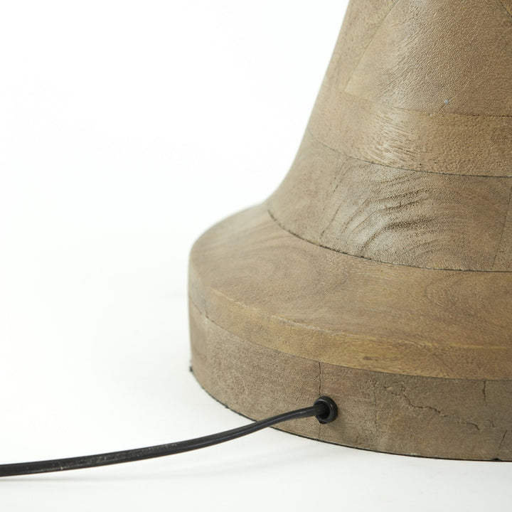 Jovany Wooden Floor Lamp - Matte Brown Light & Living 4