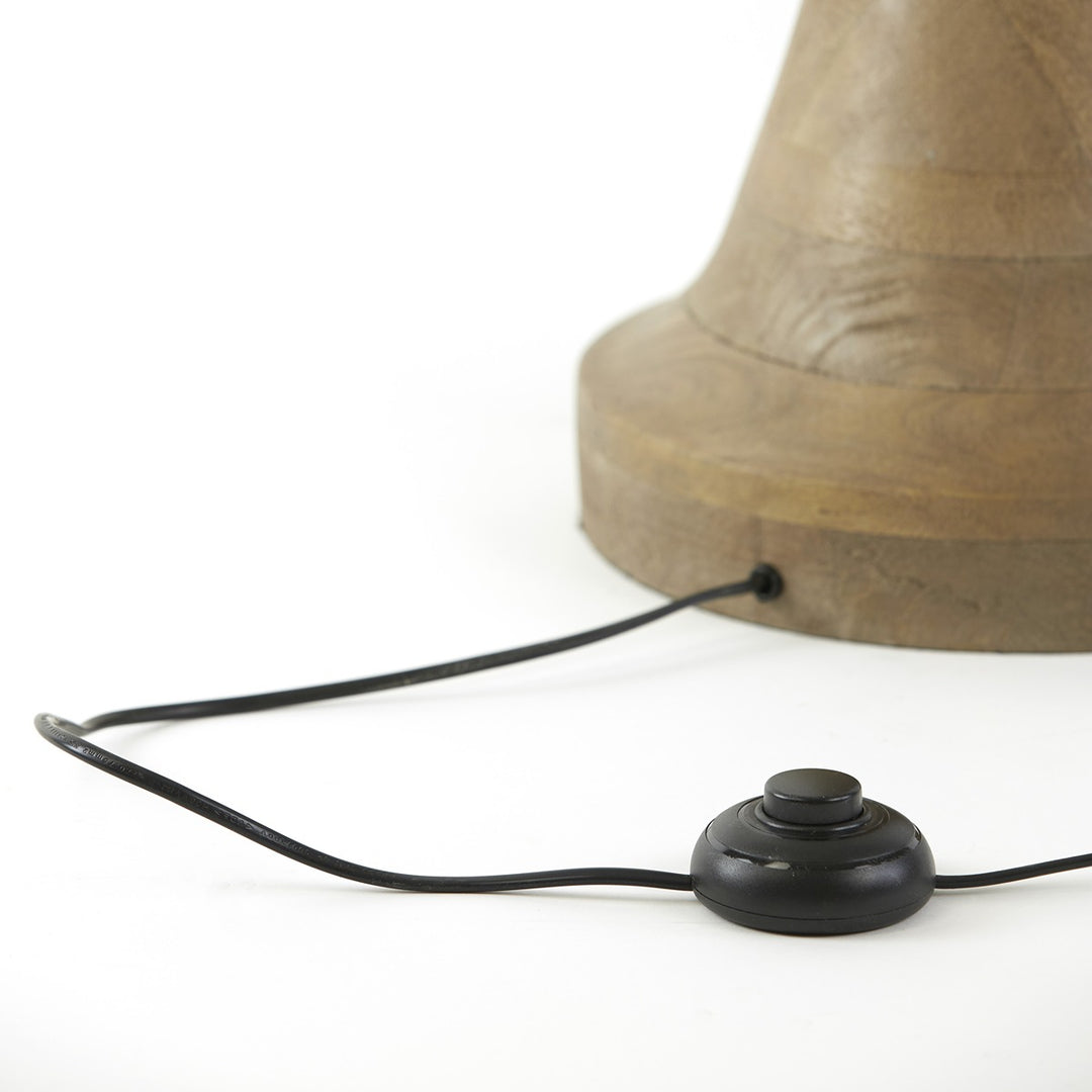 Jovany Wooden Floor Lamp - Matte Brown Light & Living 5