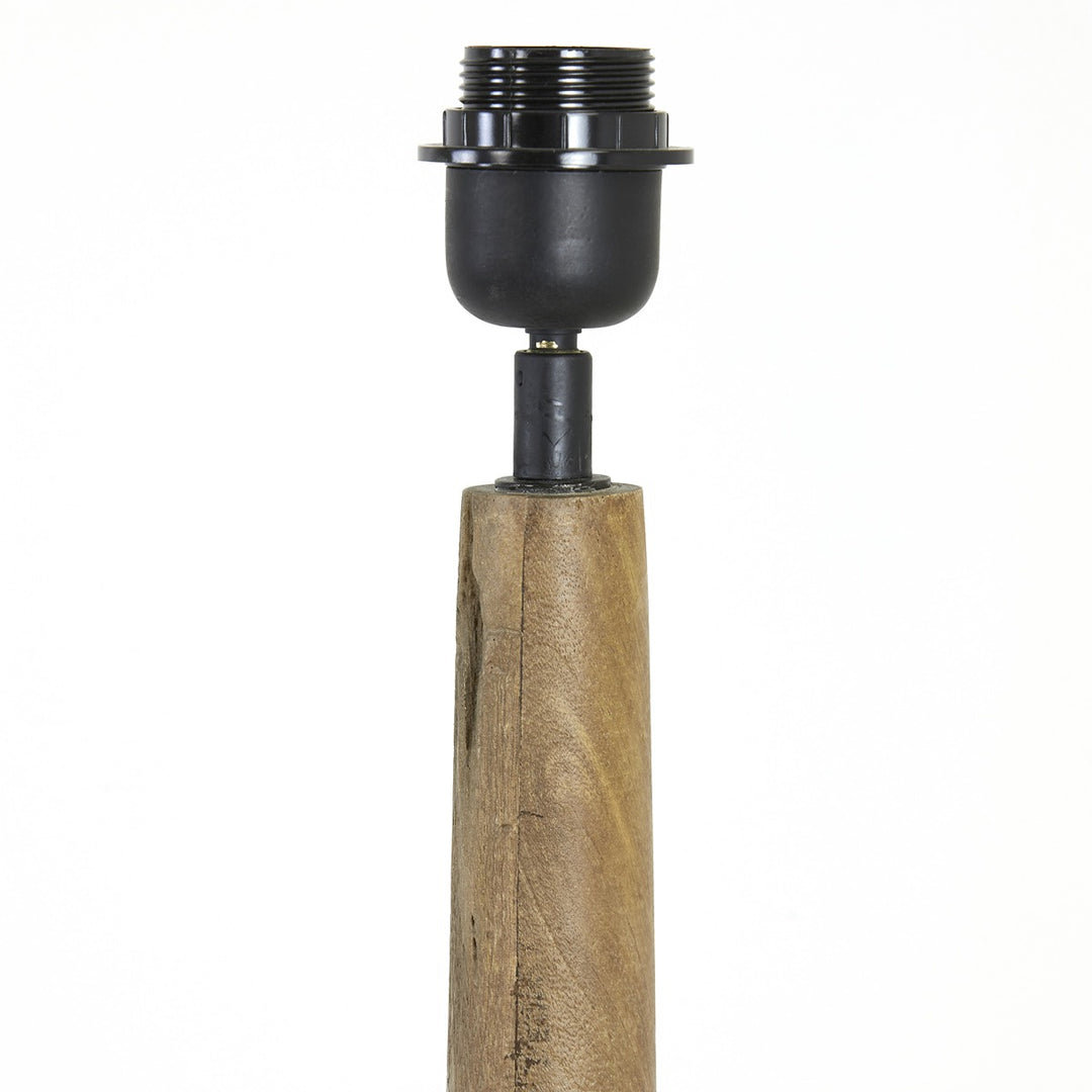 Jovany Wooden Floor Lamp - Matte Brown Light & Living 7