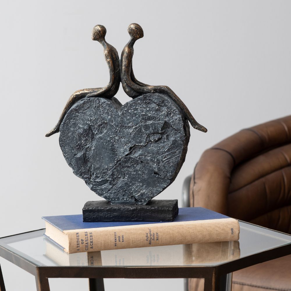 Libra Interiors Couple's Love Heart Sculpture