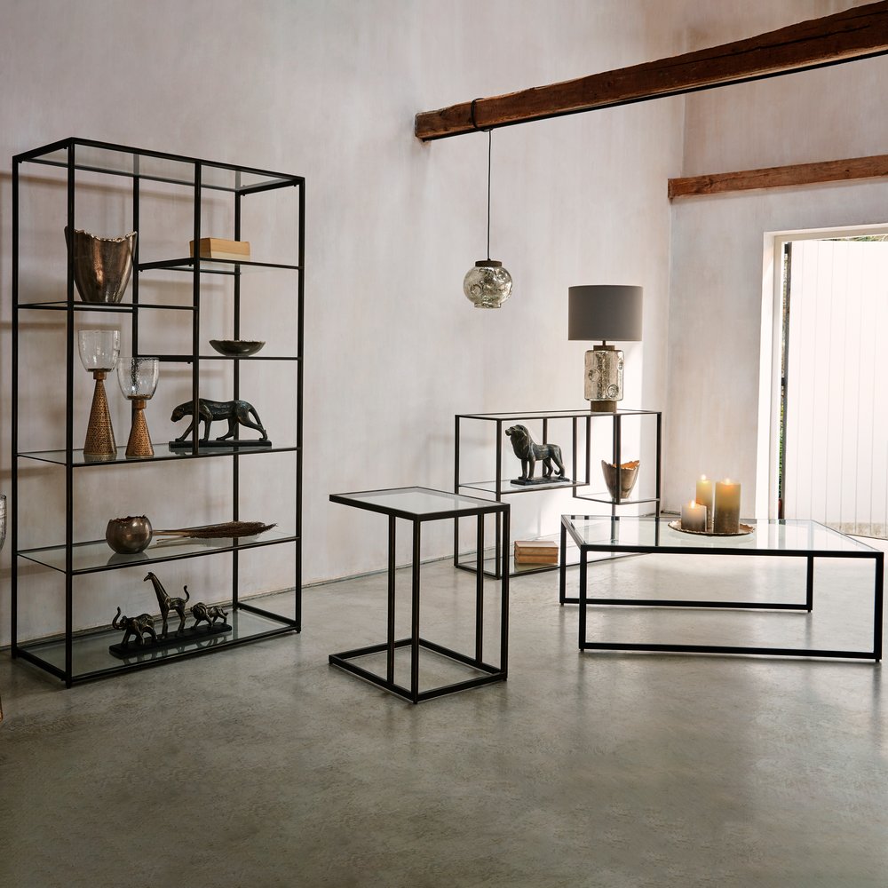 Libra Luxurious Glamour Collection - Sandbanks Table Candle Hurricane Small | Outlet