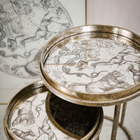 Libra Interiors Constellation Map Set Of Two Side Tables