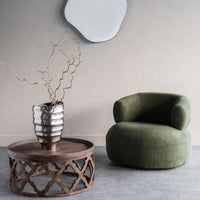 Libra Interiors Luna Occasional Chair in Green