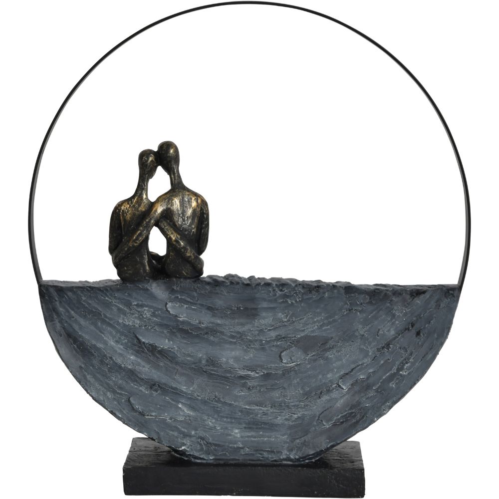 Libra Interiors Couple Encircled Sculpture Olivias 7306