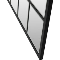 Libra Interiors Blakely Square Mirror in Black