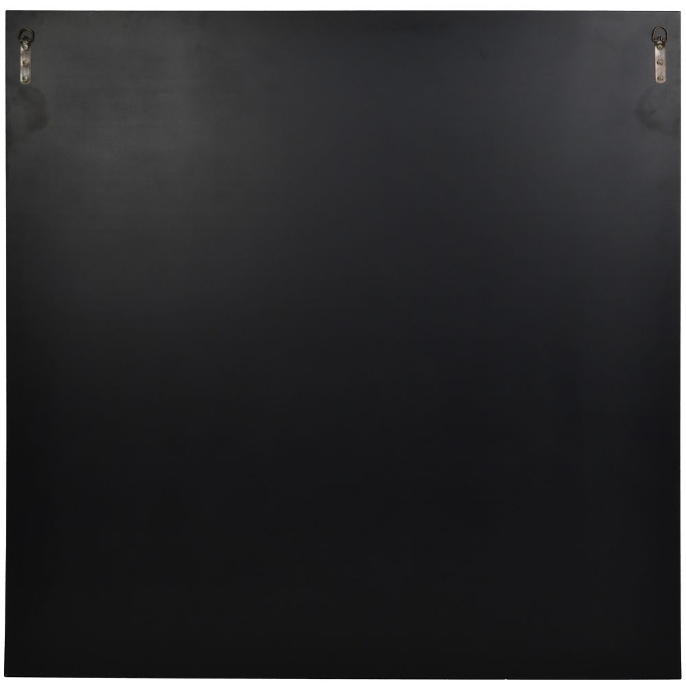 Libra Interiors Blakely Square Mirror in Black