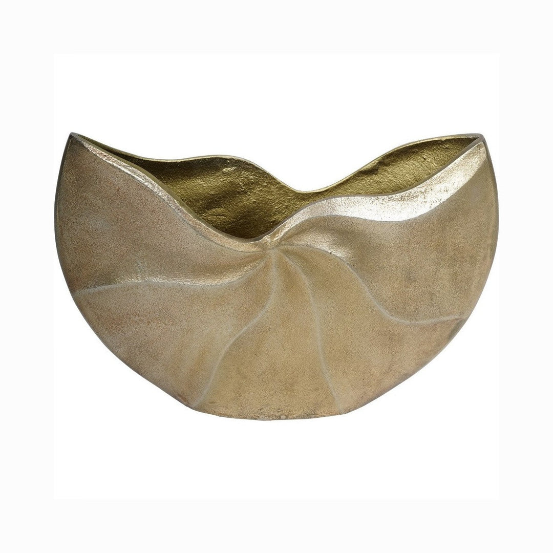 Cast Aluminium Swirl Texture Vase Libra 1