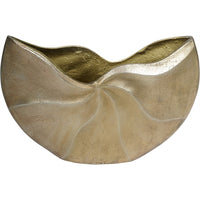 Libra Interiors Cast Aluminium Swirl Texture Vase