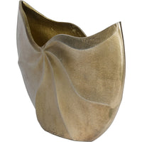 Libra Interiors Cast Aluminium Swirl Texture Vase