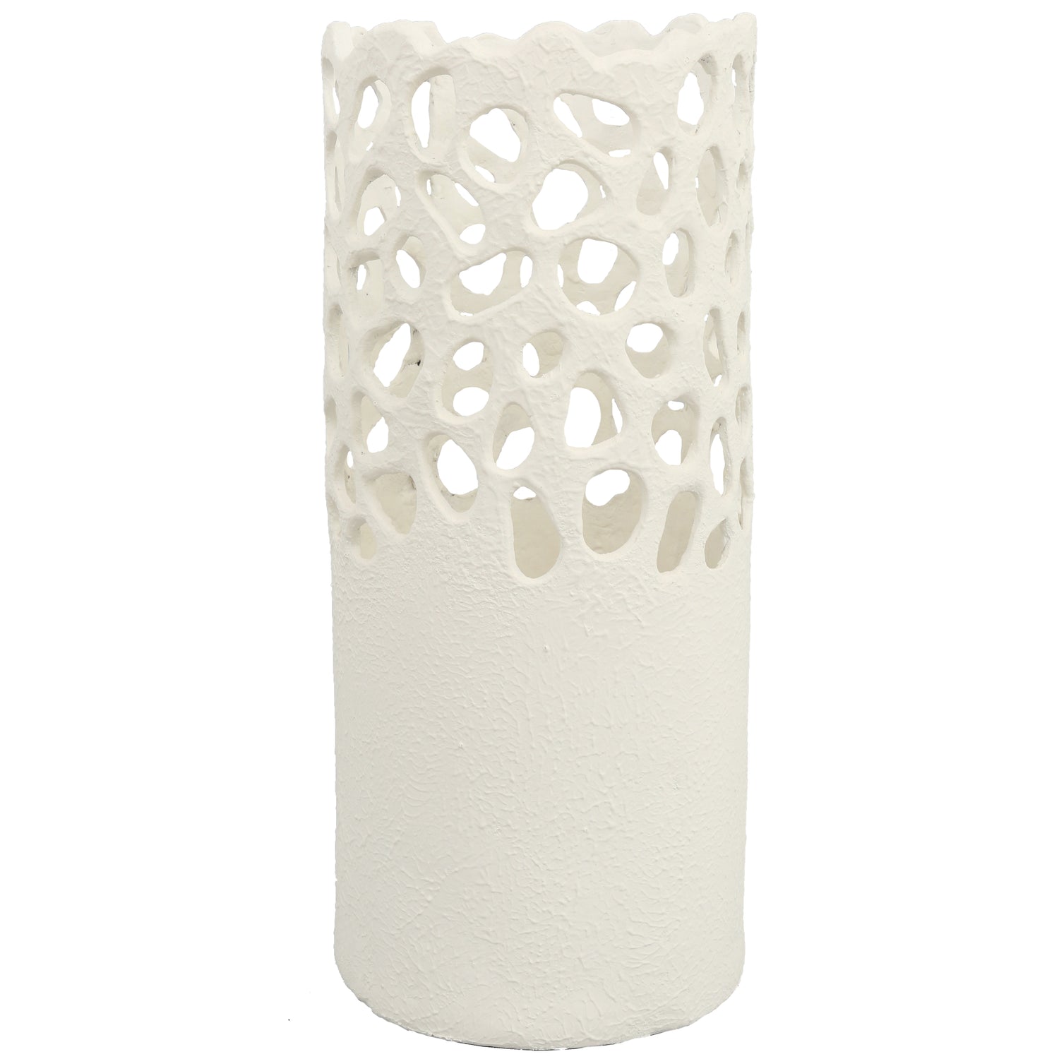  Libra-Libra Interiors Ecomix Cutwork Vase-White 781 