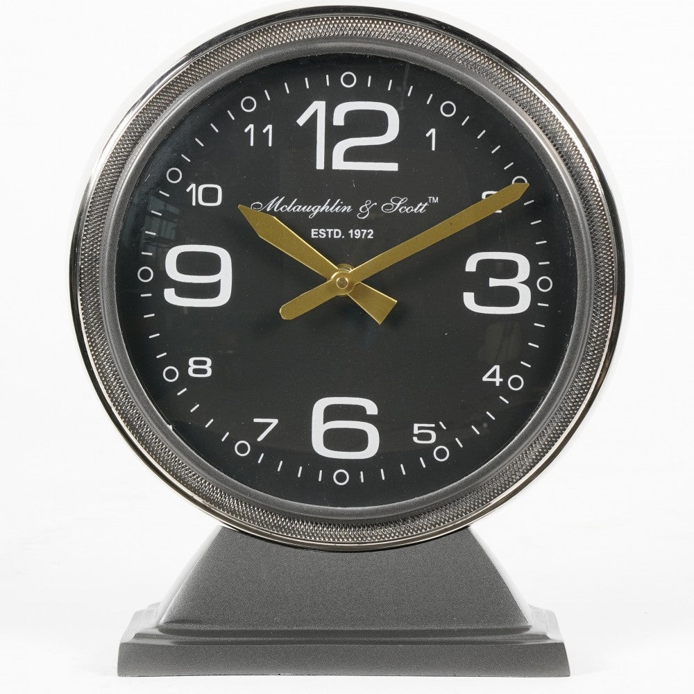  Libra-Libra Interiors Aviation Mantel Clock-Grey 317 