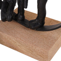 Libra Interiors Family Bond Sculpture on Wooden Stand