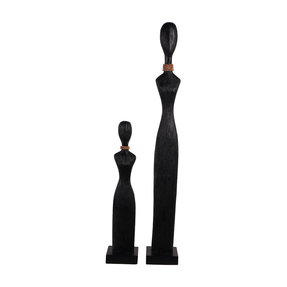 Libra Interiors Abstract Female Sculpture Black Large