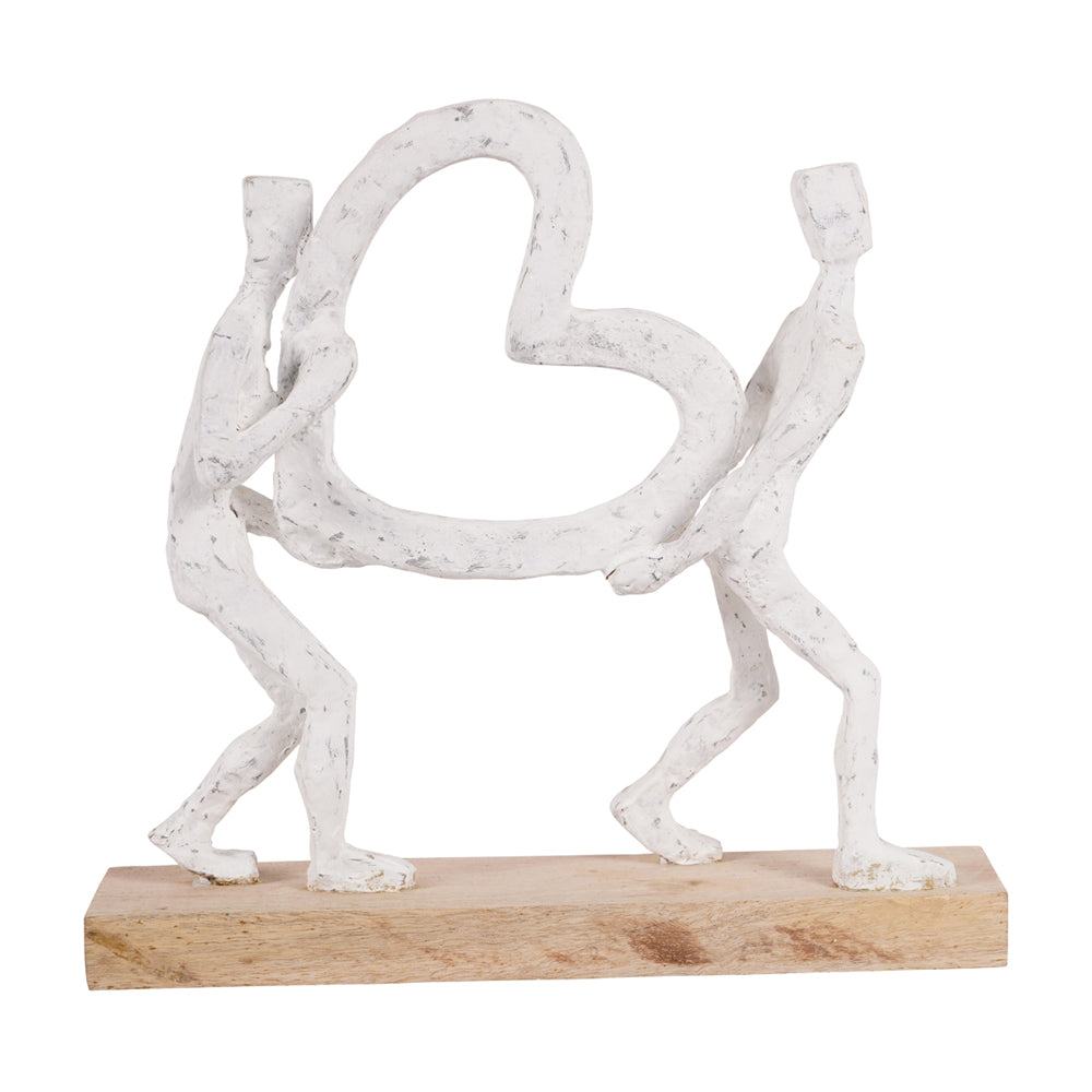 Libra Interiors Couple Holding Heart in White