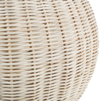 Libra Interiors Natural Rattan Lamp with Drum Shade Large