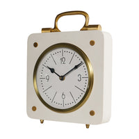 Libra Interiors Kimberley Cream & Gold Mantel Clock