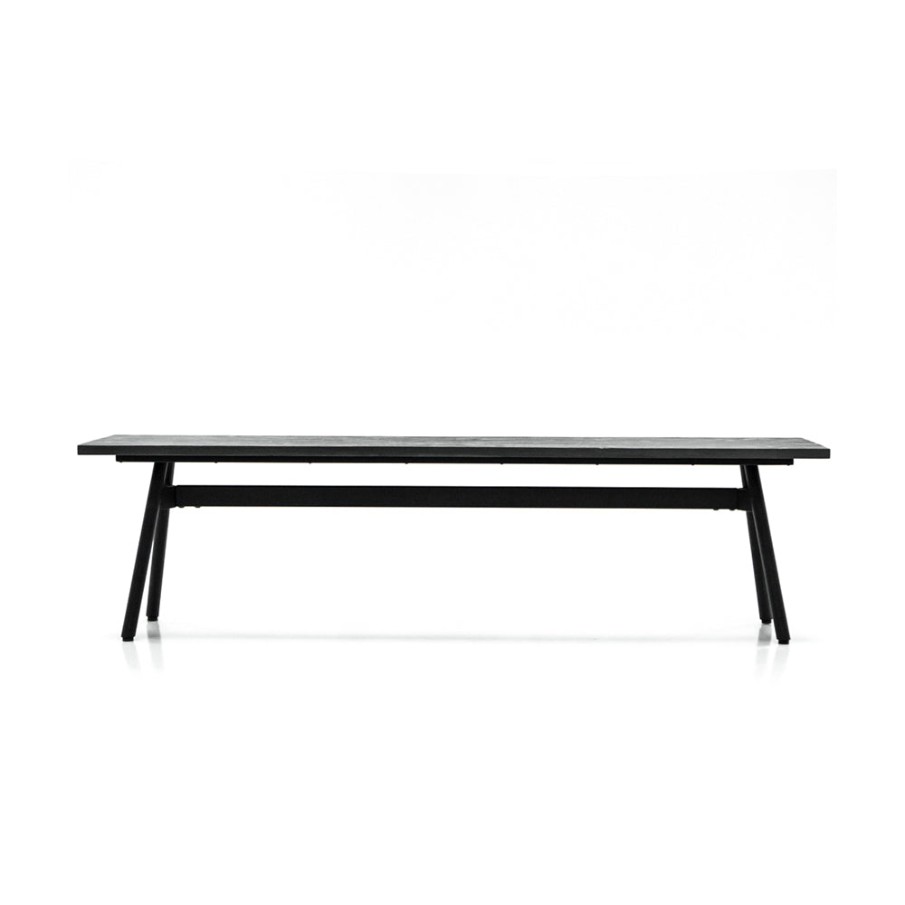 Libra Interiors Bronks Black Acacia Bench