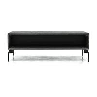 Libra Interiors Bronks Black Acacia Wood Storage Coffee Table