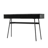 Libra Interiors Bronks Black Acacia 2 Drawer Console Table