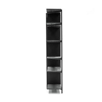 Libra Interiors Bronks Black Acacia Wood Shelving Unit