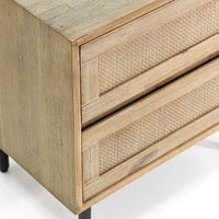 Libra Interiors Maddox 2 Drawer Bedside Table