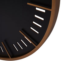 Libra Interiors Perforated Black & Gold Wall Clock