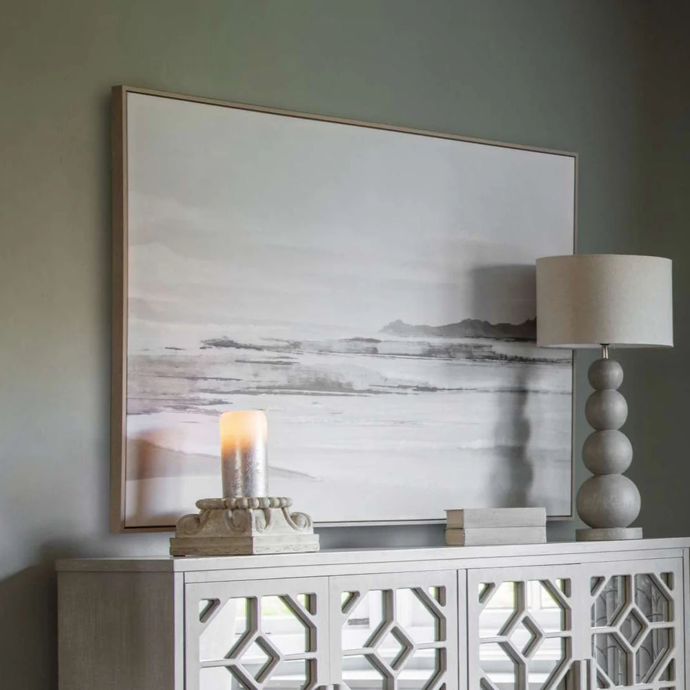 Blurred Seascape Framed Canvas Libra 2