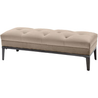 Libra Interiors Belgravia Mink Buttoned Ottoman