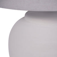 Libra Interiors Rhodes White Ceramic Lamp