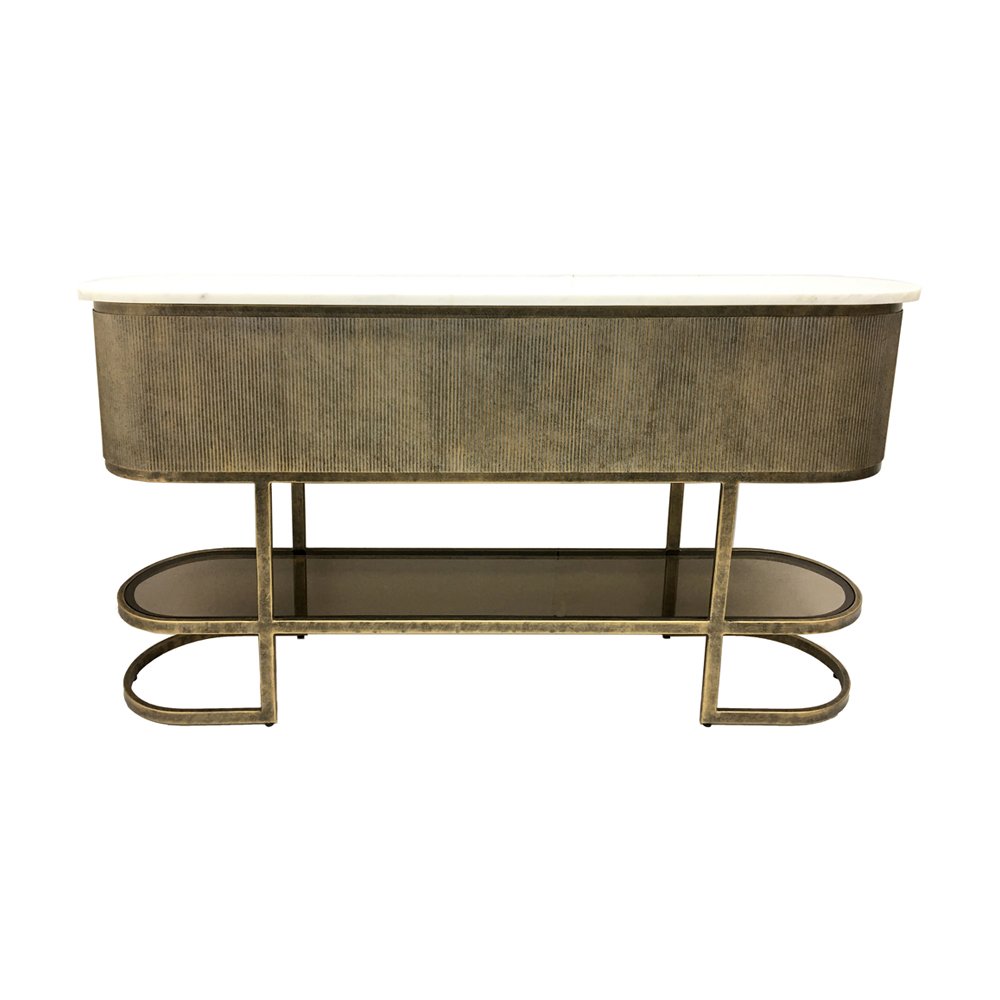 Libra Interiors Belvedere Large Console Table with Shelf