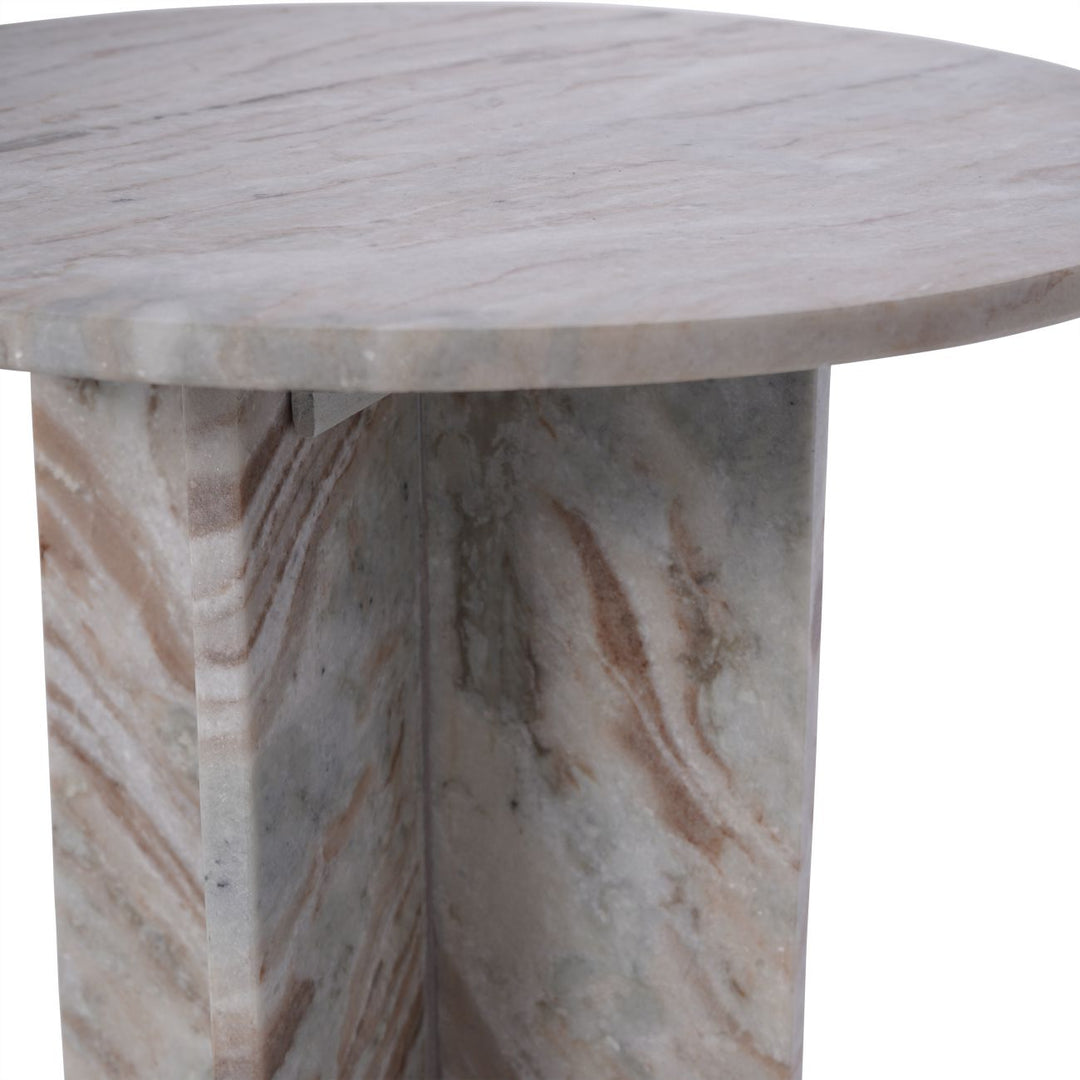 Marble Fantasy Side Table - Brown Libra 4