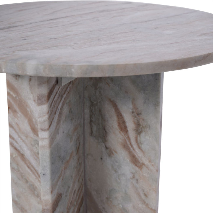 Marble Fantasy Side Table - Brown Libra 4