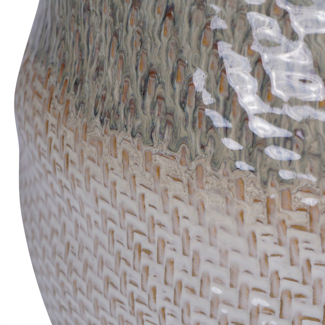 Libra Interiors Extra Large Ceramic Woven Vase