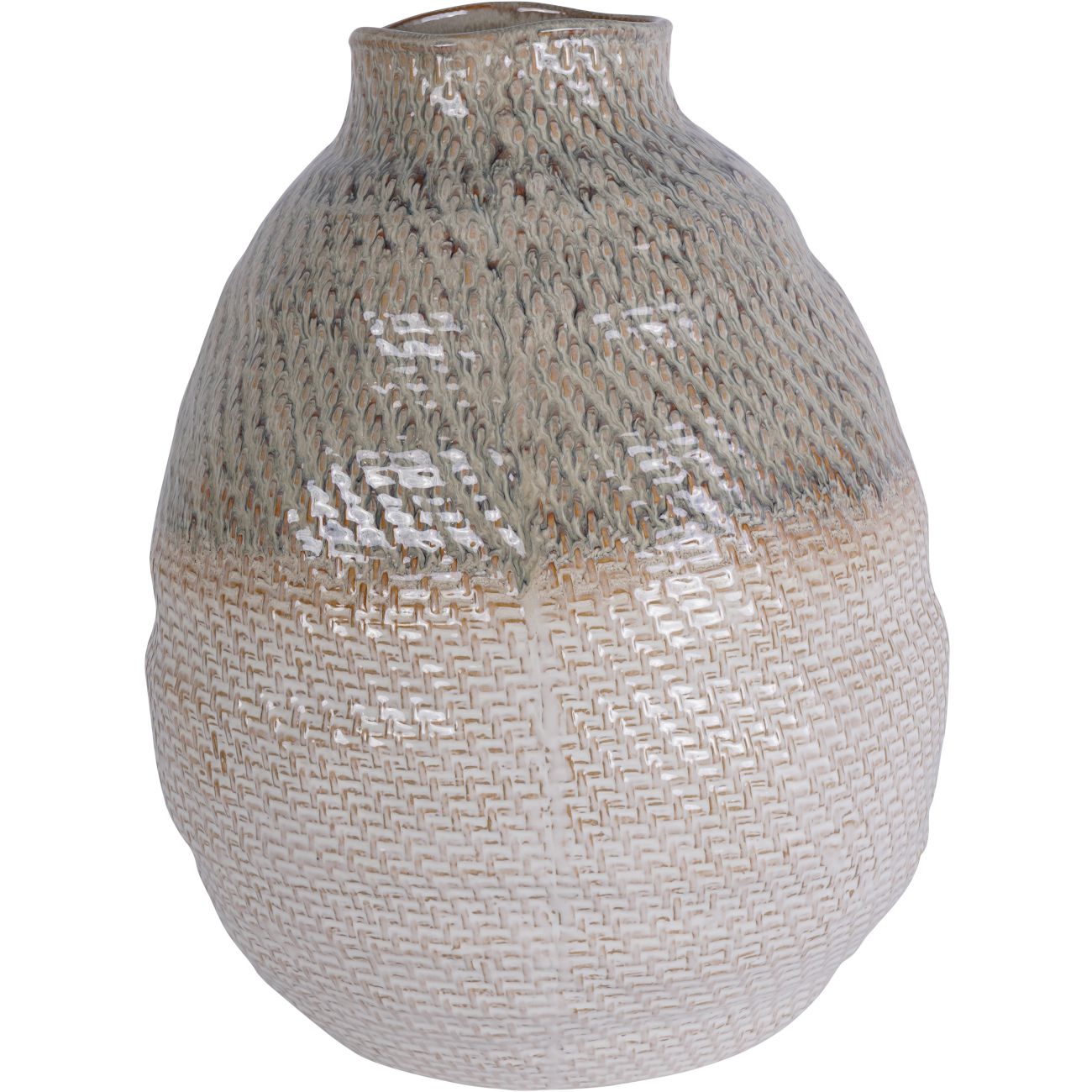 Libra Interiors Extra Large Ceramic Woven Vase