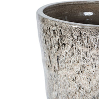 Libra Interiors Mederno XL Taupe Ceramic Tall Planter