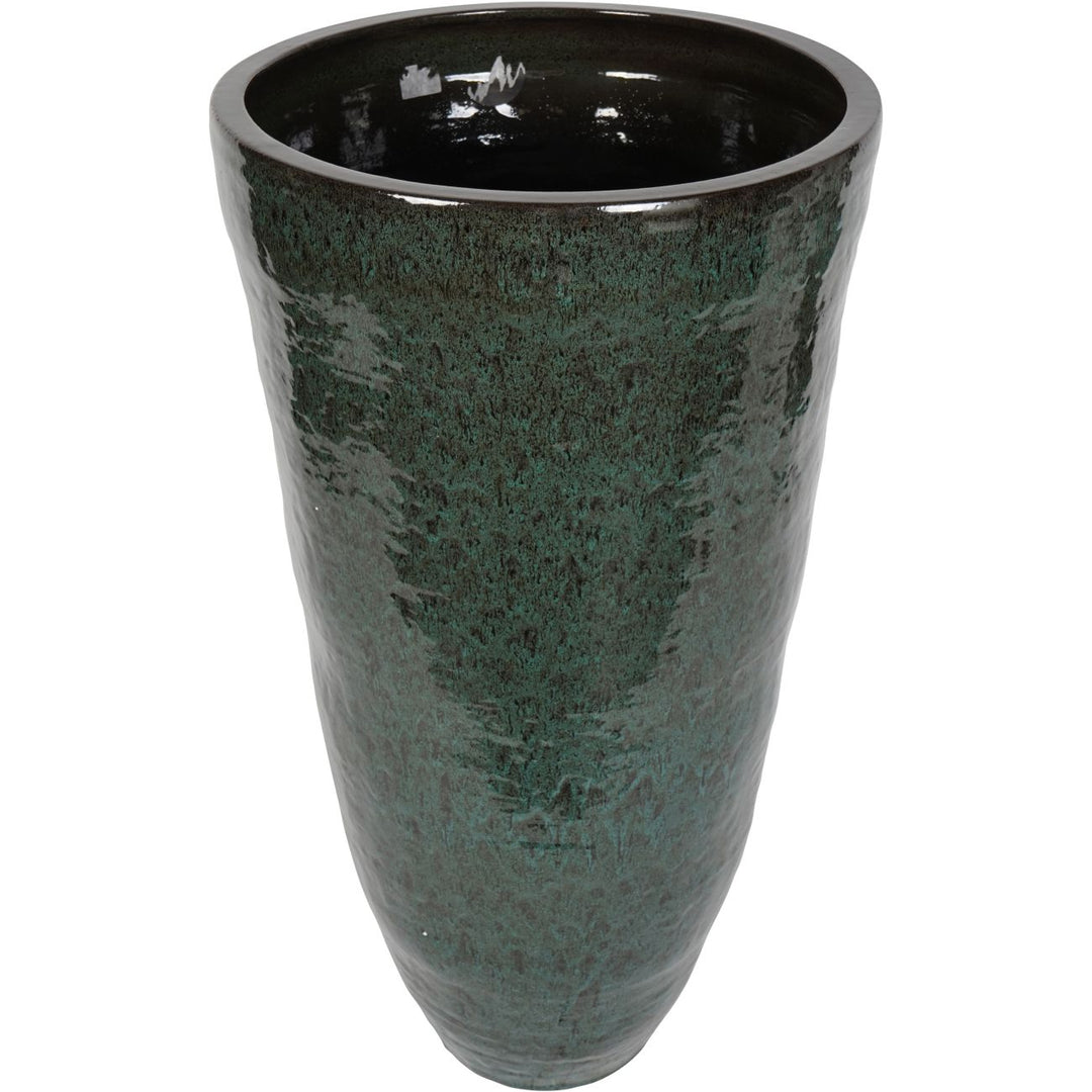 Mederno XL Ceramic Tall Planter - Green Libra 3
