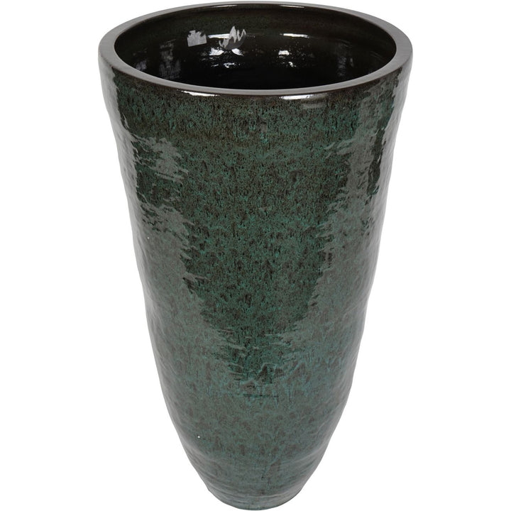 Mederno XL Ceramic Tall Planter - Green Libra 3