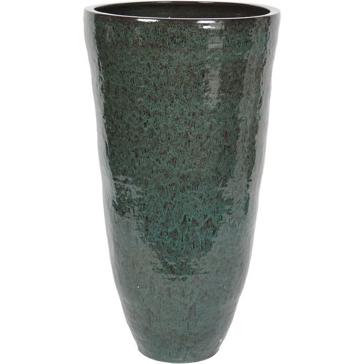 Mederno XL Ceramic Tall Planter - Green Libra 1
