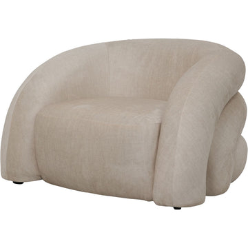 Libra Interiors Casa Curved Snug Chair Cream