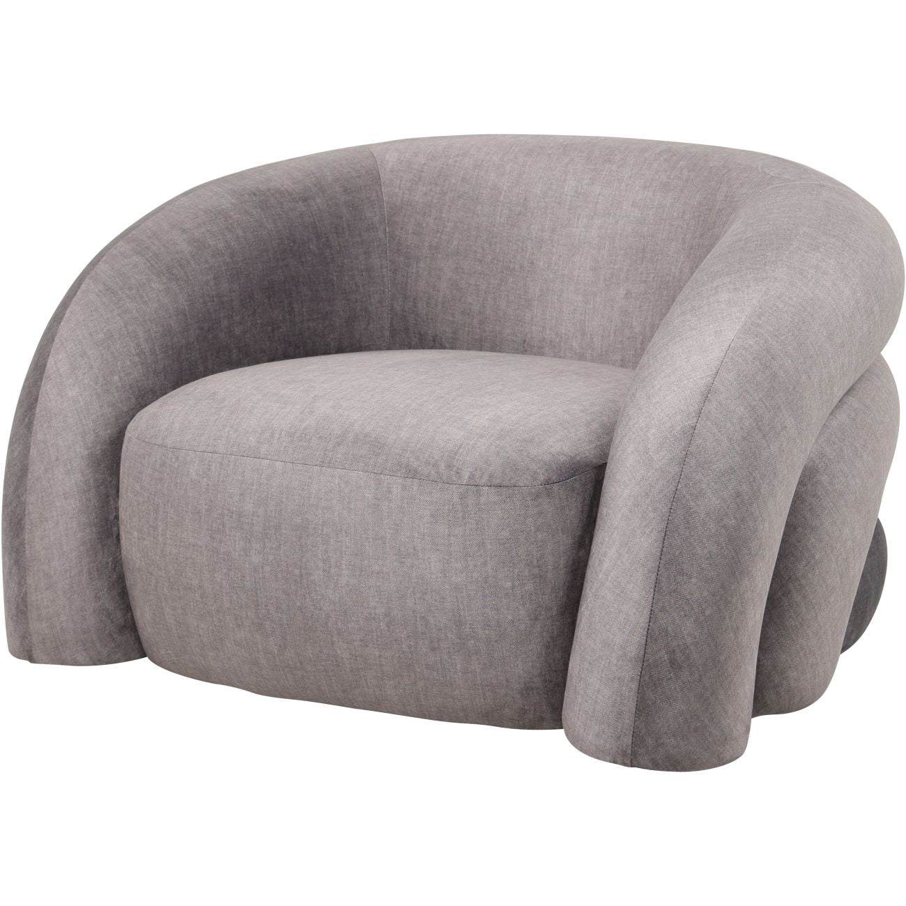 Libra Interiors Casa Curved Snug Chair Grey