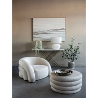 Libra Interiors Casa Storage Ottoman Cream