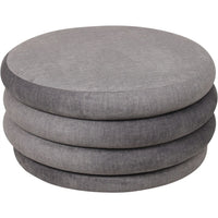 Libra Interiors Casa Storage Ottoman Grey