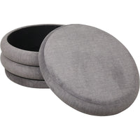 Libra Interiors Casa Storage Ottoman Grey