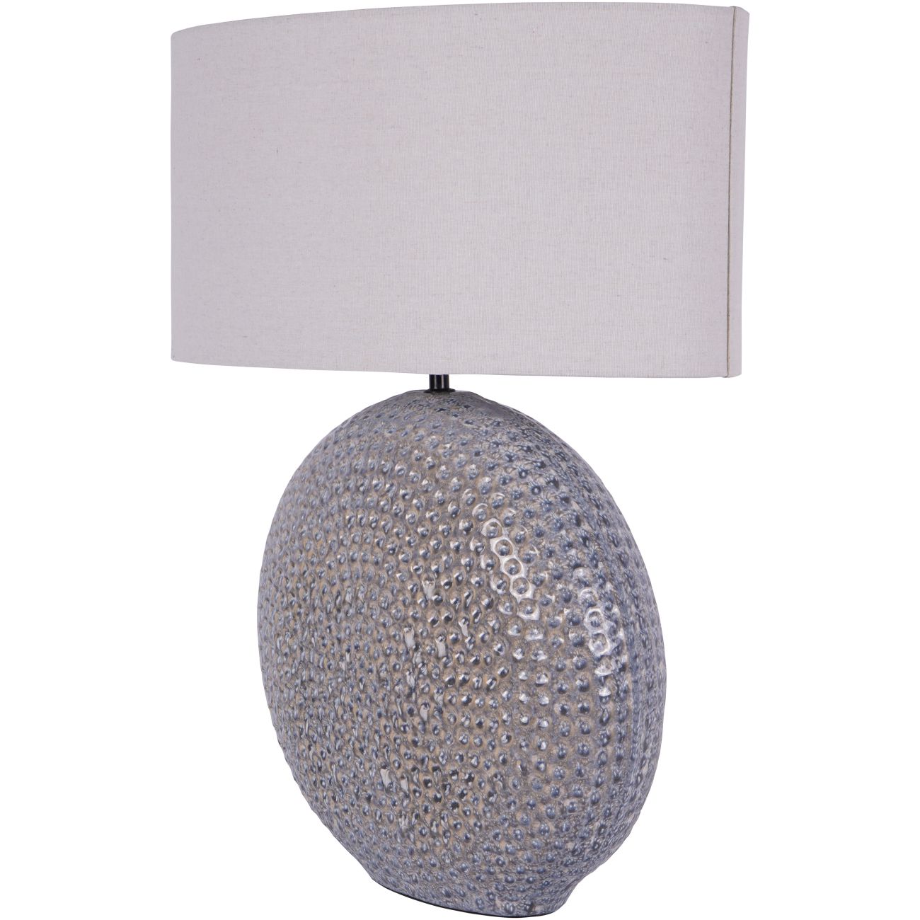 Libra Interiors Lugo Ceramic Table Lamp Grey