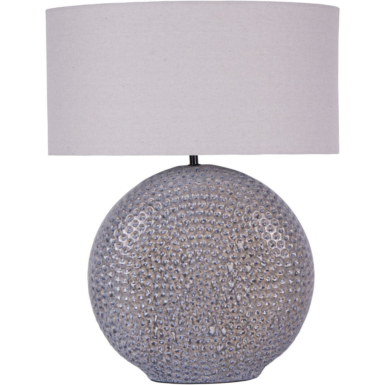 Libra Interiors Lugo Ceramic Table Lamp Grey