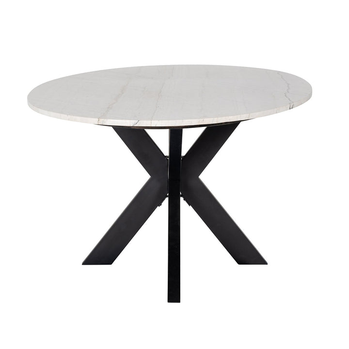 Lexington 6-8 Seater Marble Oval Dining Table 230cm - White Richmond 3